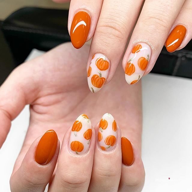 pumpkin nails