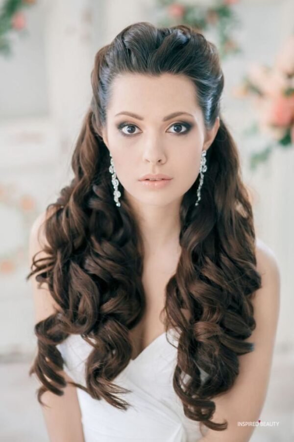 34 Half Up Half Down Wedding Hairstyles - Inspired Beauty