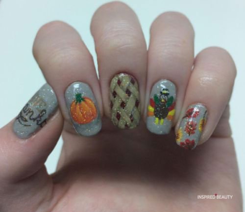 cute thanksgiving nails