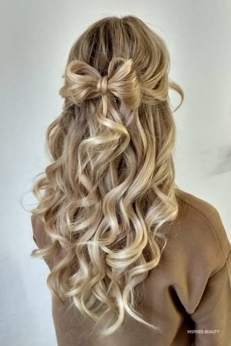 Half Up Half Down Wedding Hairstyles 34 Photos Inspired Beauty