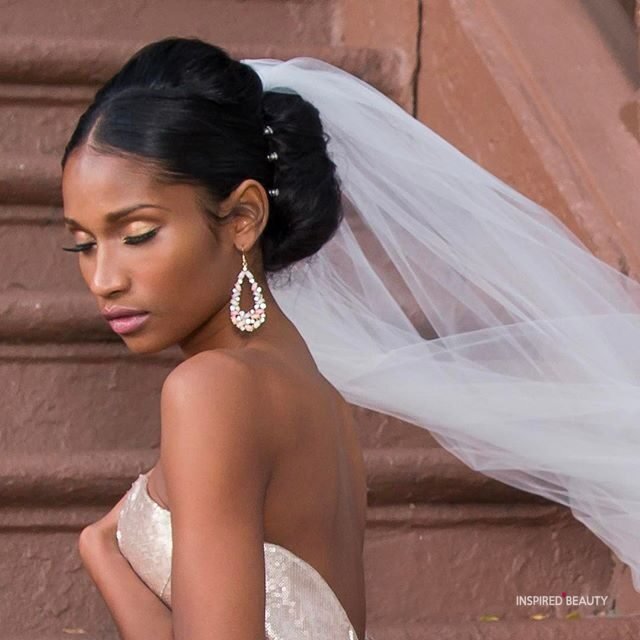 african american wedding hairstyles with weave veil
