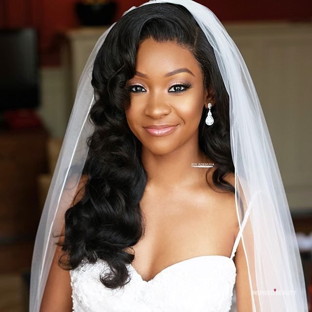 28 Hair Down Black Wedding Hairstyles With Veil Background Hairstyles For Beautiful Wedding