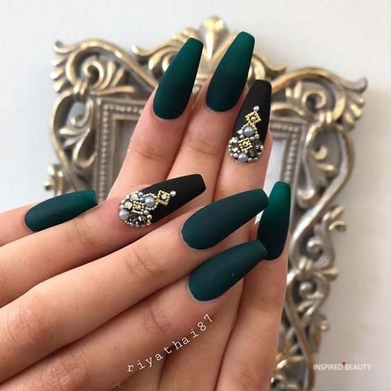 Dark Green ombre