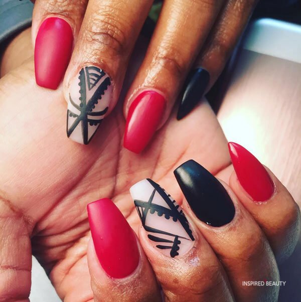 41 Cute Coffin Nails to Inspire you 2023 - Inspired Beauty