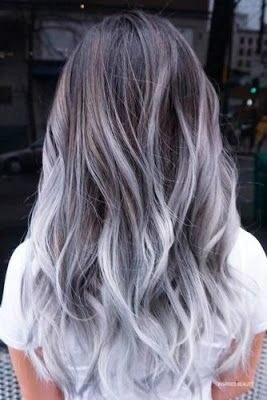 white balayage hair