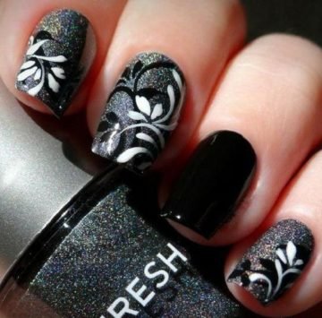 40 Gorgeous Black Nail Design Ideas - Inspired Beauty