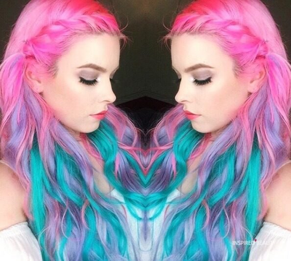 Mermaid Hair with pink