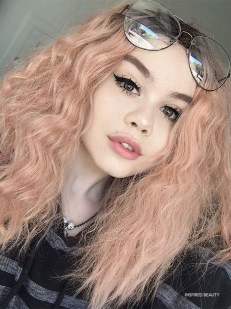 pink rose hair