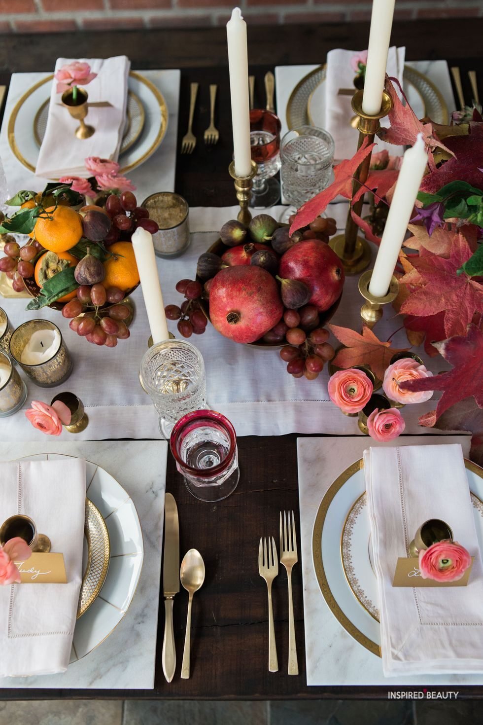 ideas for thanksgiving table settings