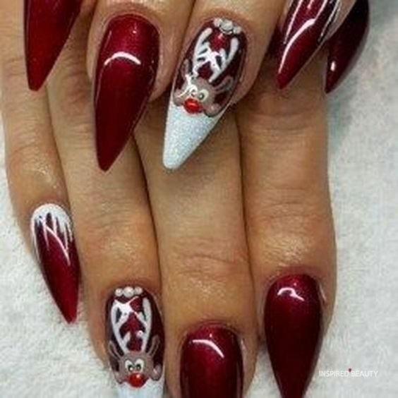 Stiletto shape nails