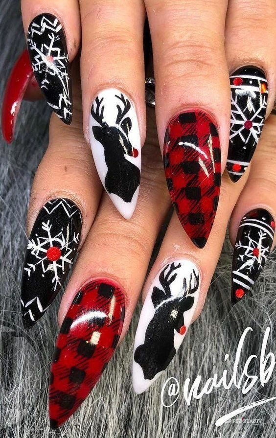 30+ Easy Christmas Gel Nails Festive Holiday Design 2023 - Inspired Beauty