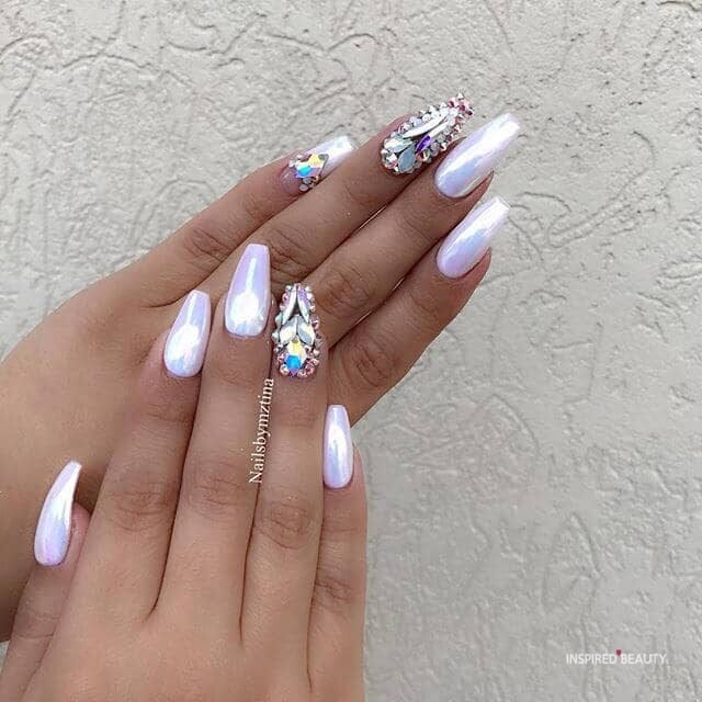 31 Cute Acrylic Nail Coffin Designs - Inspired Beauty