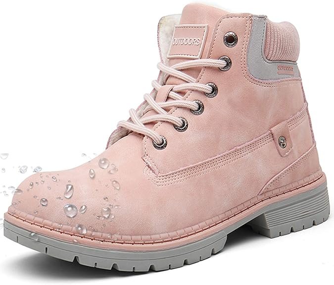 pink waterproof snow boots