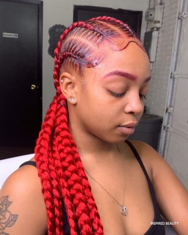 Burgundy Braided Hairstyles Stylish and Cute - Inspired Beauty