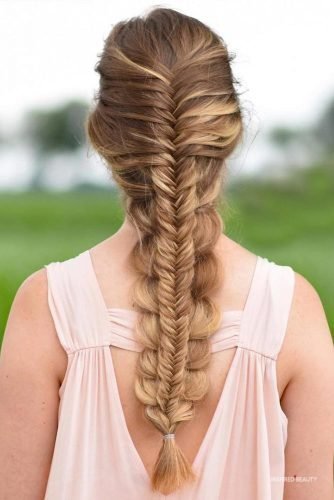 Braids hairstyle for holidays