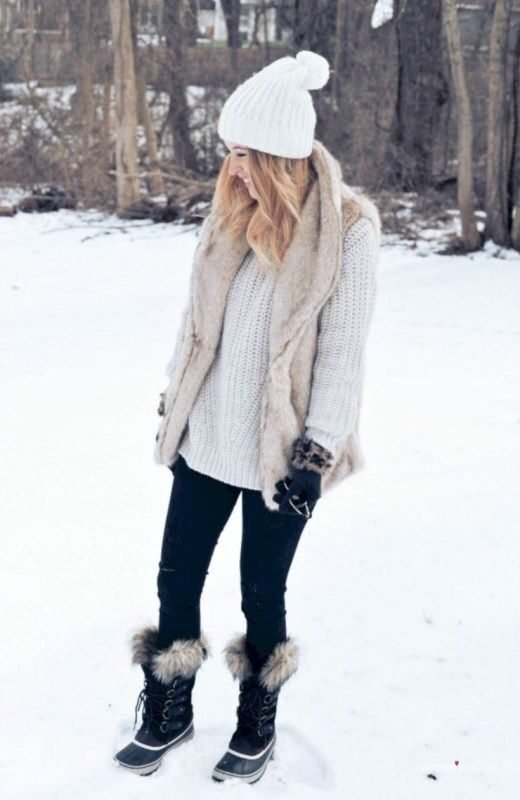 sorel snow boots outfit