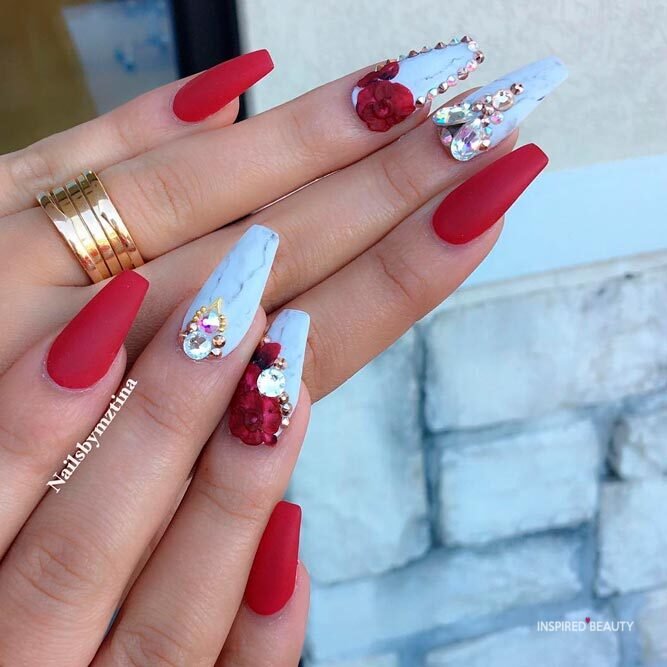 31 Cute Acrylic Nail Coffin Designs Inspired Beauty