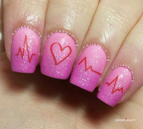 Pretty pink Squoval Nails
