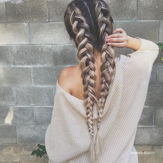 Gorgeous braided hairstyle for long hair