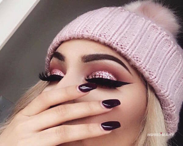Pink Beautiful eyes makeup