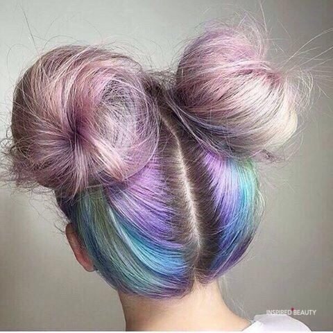 tumblr hairstyle with double bun