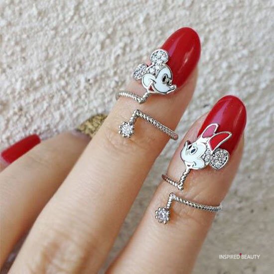 Mickey and Minnie ring set 