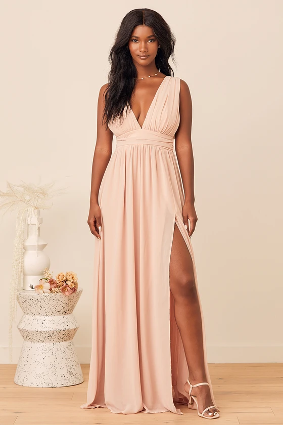 Blush Pink Maxi Dress