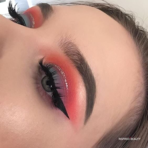 sunset eyeshadow look