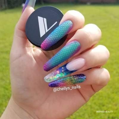 multi colored nails