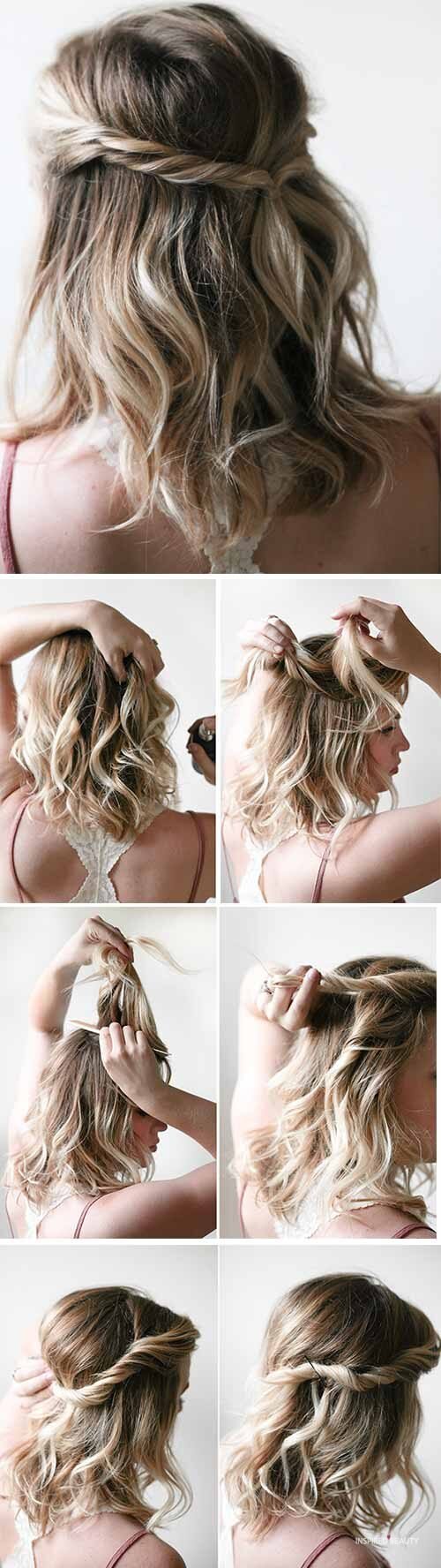 Easy hairstyles for school for short hair