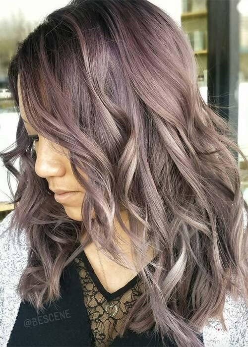 Chocolate Lilac Hair Color To Show Your Colorist 2022 - Inspired Beauty
