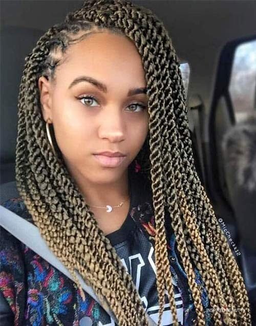 kinky twist hairstyles long