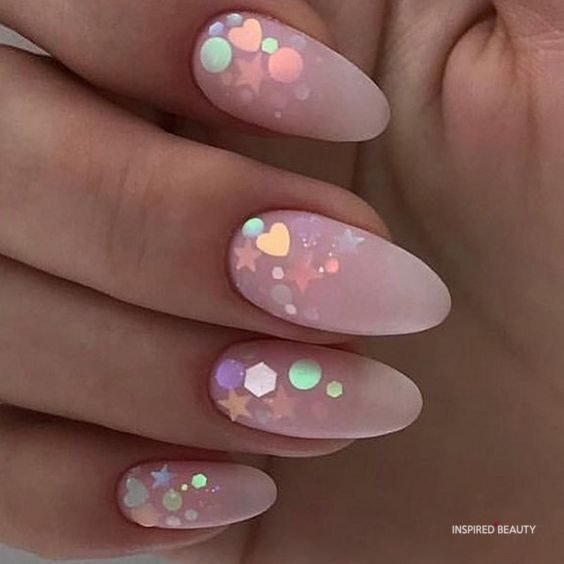 pretty pink nails