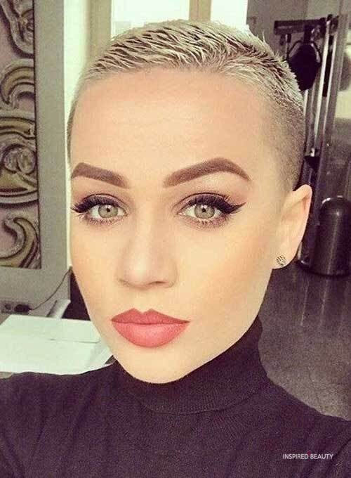 Buzz Cut Short hair style for wedding