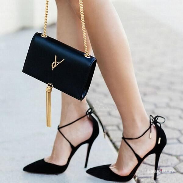 black Stilettos High Heels