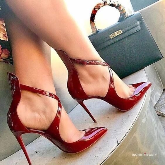 Gorgeous fire Red Stiletto Heels Shoes