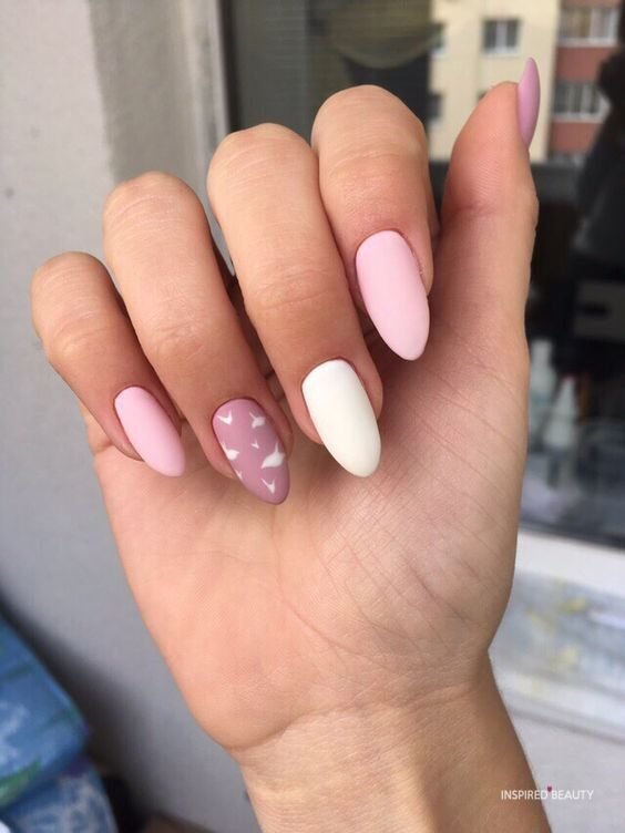 beautiful pink nails