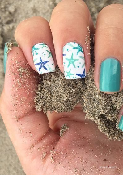 summer nails designs beach