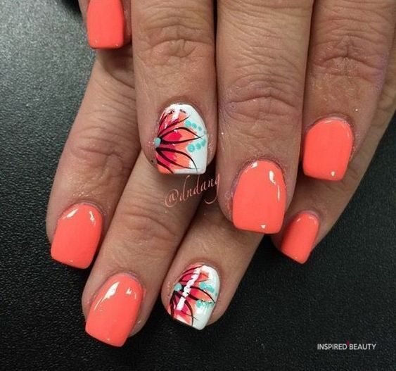 summer nails designs beach