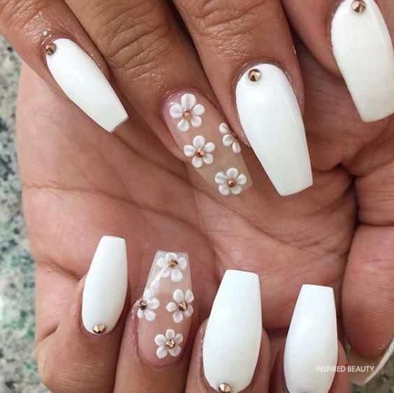 White Nail designs