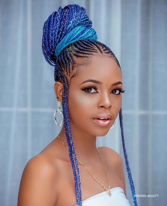 19 Box Braids With Bun Hairstyles Inspired Beauty