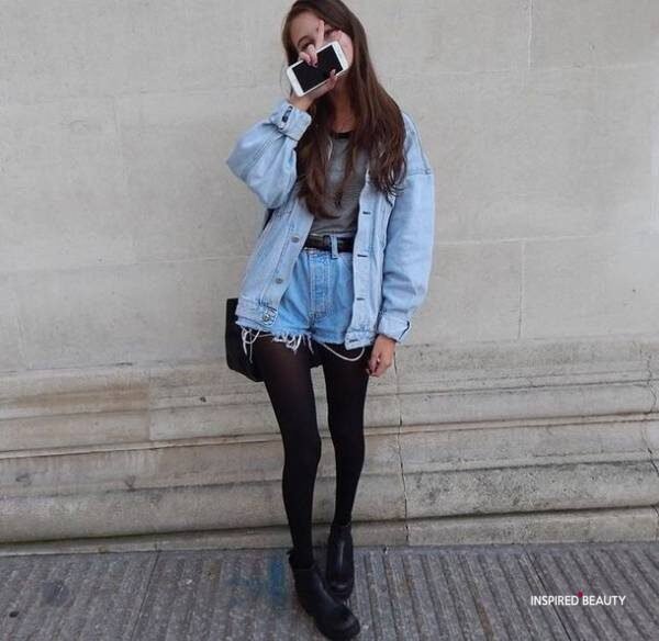Jeans jacket fall outfit ideas