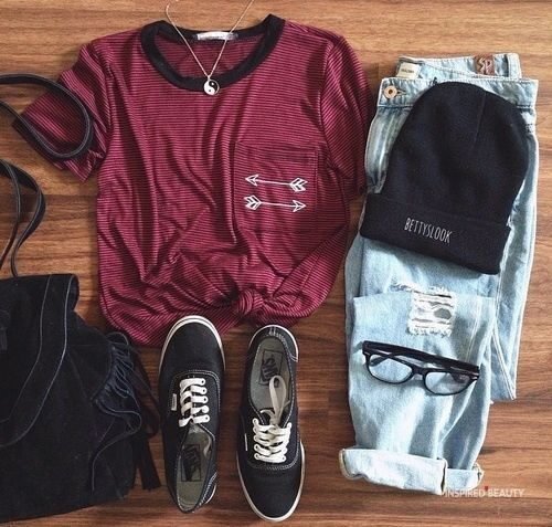 Cute Casual Back To School Outfits for highschool Girls