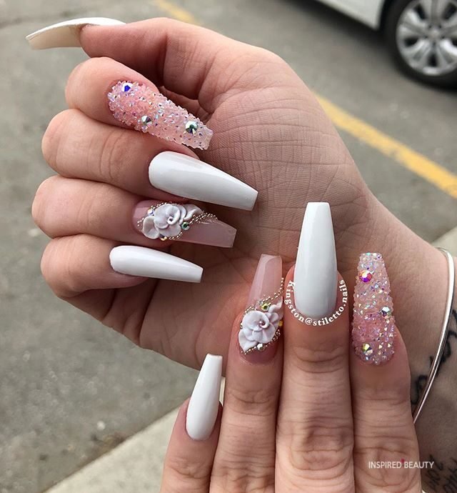 white nails designs