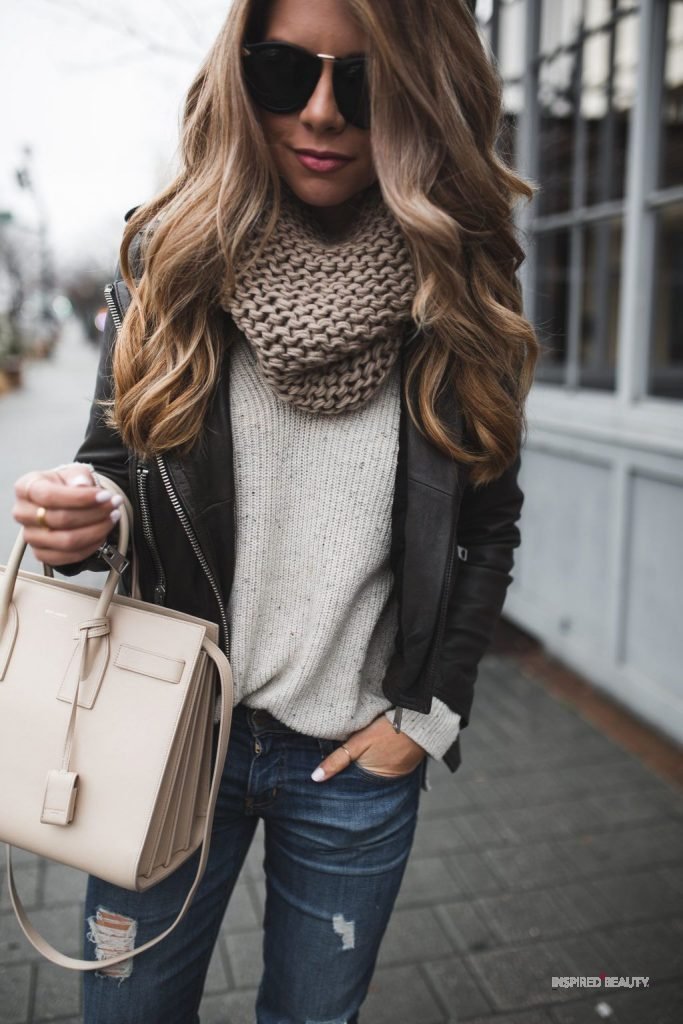 Winter scarf and cute jacket 