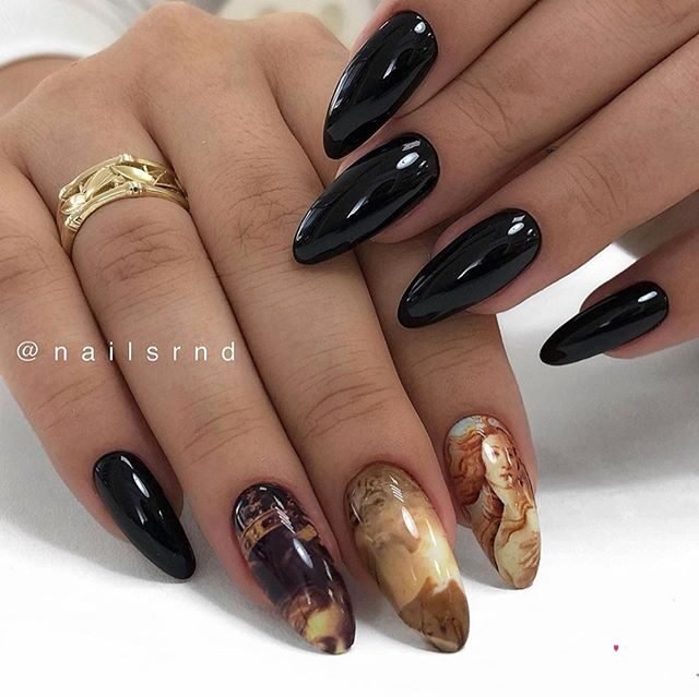 pretty prom nail art