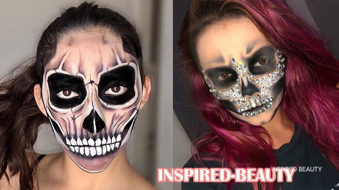 Skull Halloween Makeup and Tutorial