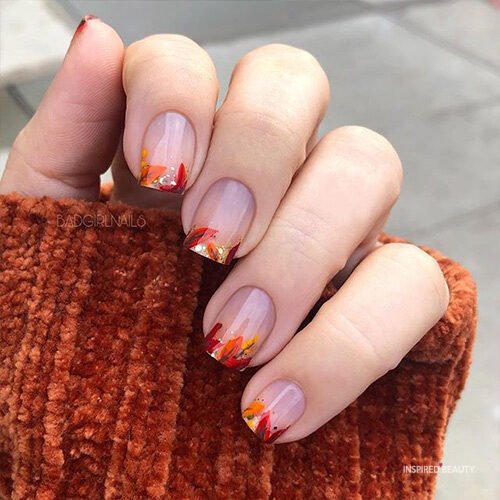 cute autumn nail designs 