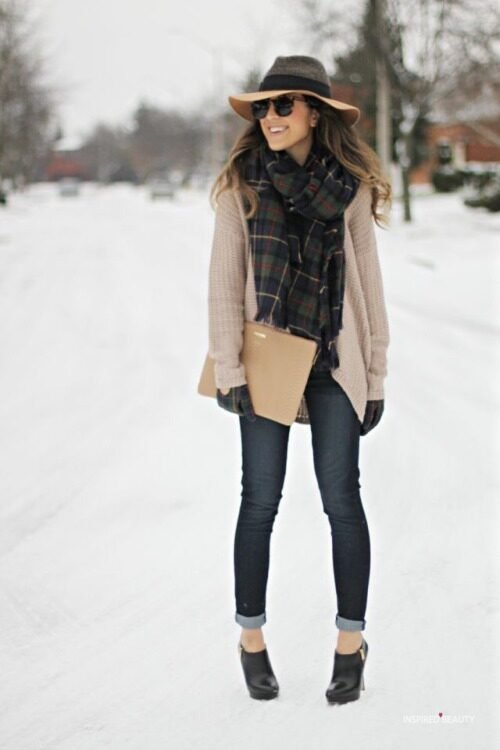 Cute Scarf and sweater for winter 