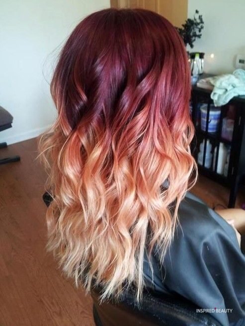 Red, pink with blonde hair for fall